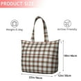 thumbnail image 4 of Green and Red Christmas Plaid Pattern Travel Tote Bags for Women Carry On,Large Weekender Bags for Women Travel,Multi Functional Duffle Bag for Work,Shopping,Sports, 4 of 5