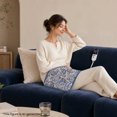 thumbnail image 4 of Maxkare 12 x 24 Heating Pad with 6 Heat Settings & Auto Shut-off, for Back Neck Shoulders Stress & Cramps Relief, Blue, 4 of 10