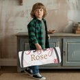 thumbnail image 4 of KAINSY Personalized Toddler Nap Mat for Girls–Custom Name Sleeping Mat with Moon Sleeping Bear Theme, Tot Cot Kids Nap Mat with Pillow and Blanket, Roll-Up Preschool Daycare Slumber Bag, 4 of 4