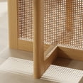thumbnail image 6 of Cinna 60" Soild Wood Dining Table Rattan Round Kitchen Table, Oak, 6 of 6