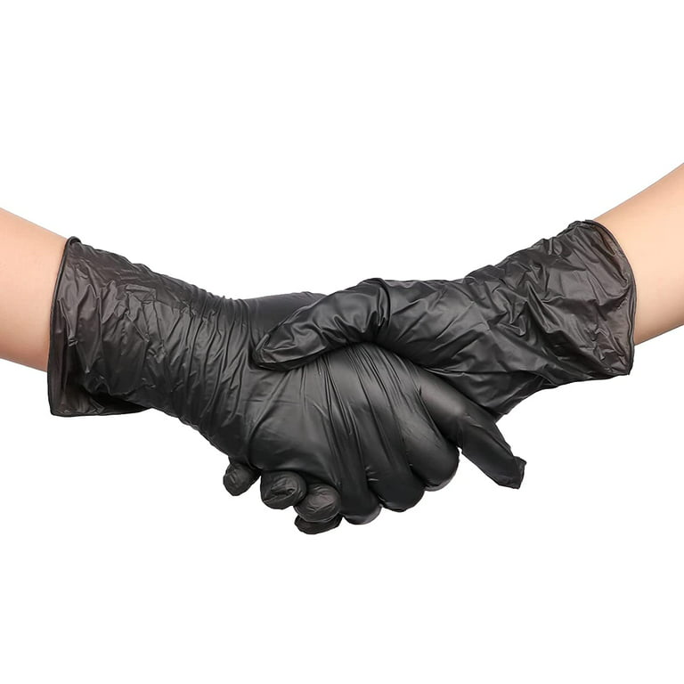 Black Nitrile Latex Free Disposable Glove, Large, 100-Ct - Magic Wand  Company