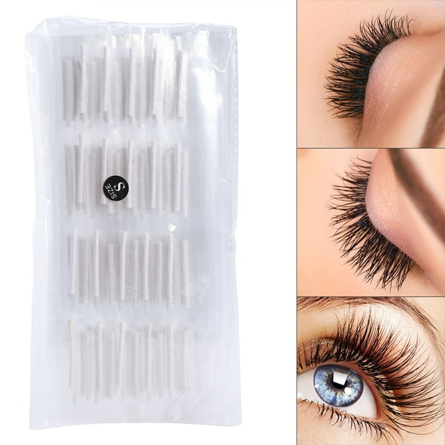 WALFRONT 2 Sizes 200pcs Eyelash Perming Rod Eyelash Curler Wave Stick Pole Eyelash Extension Tools, Eyelash Curler, Eyelash Extension Tools