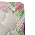 thumbnail image 3 of Ambesonne Rose Fitted & Top Sheet Set with Sham, Soft Blossoming, Pink Green, 3 of 4
