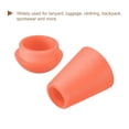thumbnail image 4 of Unique Bargains 20Pack Plastic Cord Lock Bell End Stopper Cord End Lock Rope Fastener, Tangerine, 4 of 5