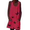thumbnail image 1 of Birdeem Robe Sans Manches Décontractée à Imprimé pour Femmes, Col Rond, Printemps/été, 1 of 1