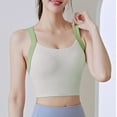 thumbnail image 5 of ATOYSOY Everyday Bra Wireless Seamless Breathable Push Up Underwear Workout Sports Running Gym Yoga Girls Teens Camisoles Crop Tops Smoothing Comfort Bra Green, 5 of 6