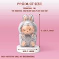thumbnail image 3 of Cases for Blind Box Doll | LBU Exciting Macaron Clear Plastic Box with Keychain & Anti-Loss Silicone Strap No Doll Included,15cm, 3 of 7