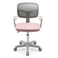 thumbnail image 2 of Gymax Kids Desk Chair Adjustable Height Children Study Chair w/ Auto Universal Casters Pink, 2 of 6