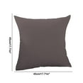 thumbnail image 2 of Kezqiaxn Couch Throw Pillows Clearance, Silk Pillow Cases Included 16x16In Pillow Inserts, Color Scandinavian Sofa Pillows Breathable Soft Pillow Back Cushion for Living Room Bedroom Office Dark Gray, 2 of 8
