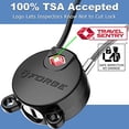 thumbnail image 2 of Forge TSA Approved Luggage Cable Locks Ultra-Secure Dimple Key Travel Locks with Zinc Alloy Body- black 2 locks, 2 of 2
