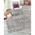 thumbnail image 3 of Unique Loom Lennon Collection Area Rug - Zal (7' 1" Square Gray and Ivory), 3 of 11