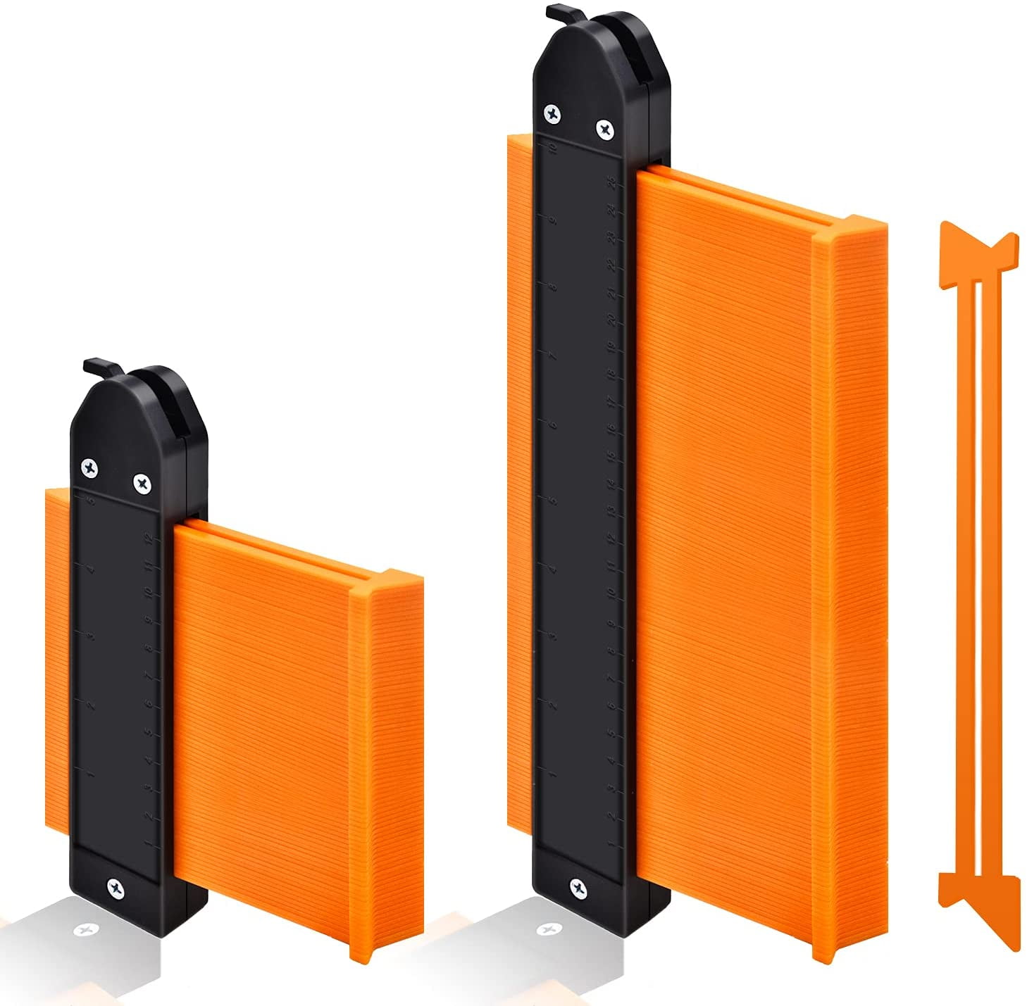 Contour Gauge Profile Tool, GOXAWEE 5''& 10'' Master Outline Measuring Ruler