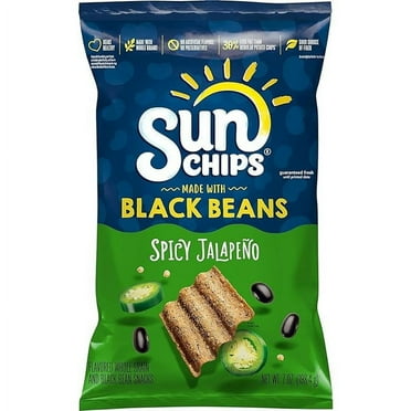 SunChips Made With Black Beans Spicy Jalapeno, 7 Oz