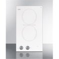 thumbnail image 1 of Summit Appliance CR2220WH 230V, 12 in. Electric Smoothtop Cooktop, White, 1 of 1
