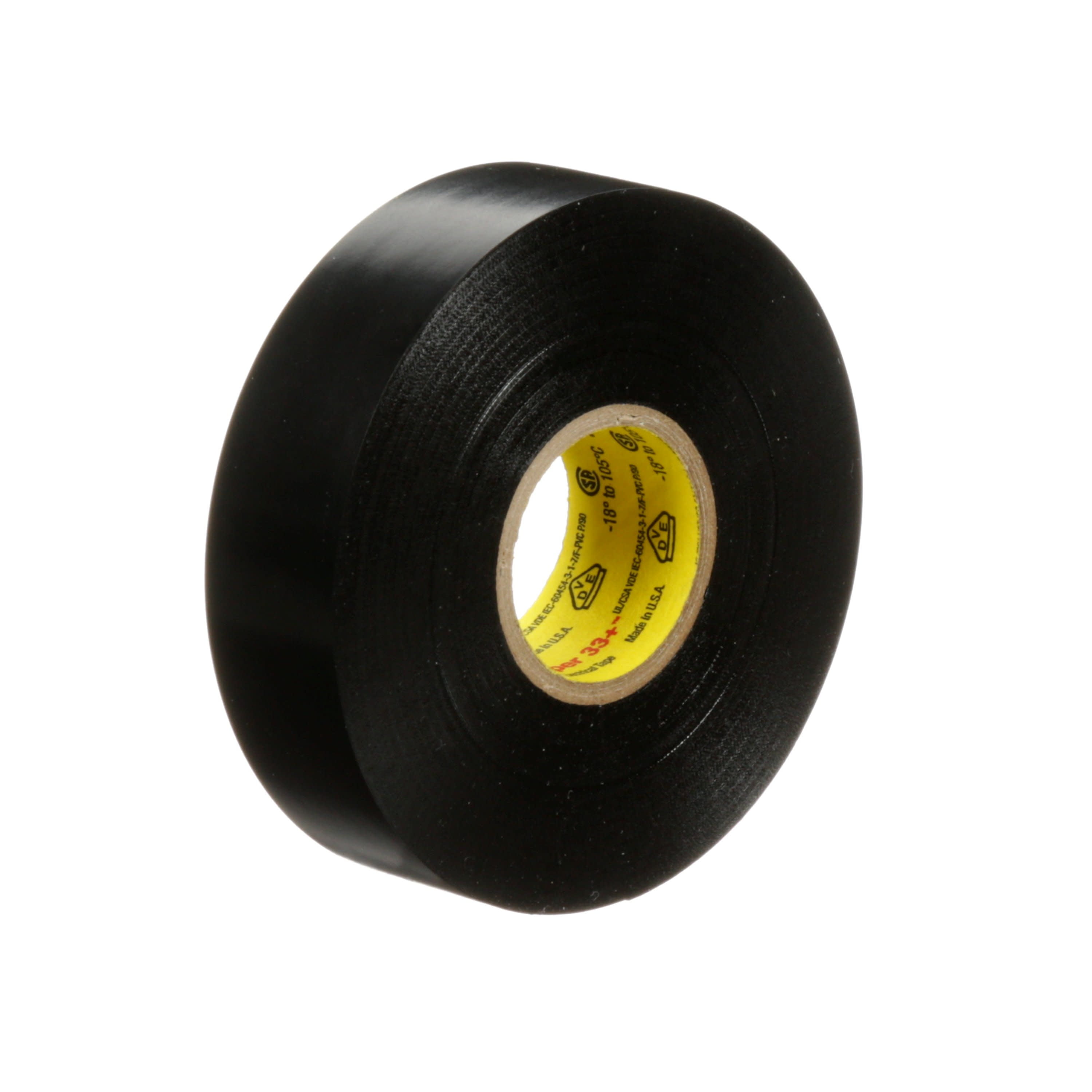 3M Scotch Super 33+ Electrical Tape - 2 in x 66 ft, Premium Grade  All-Weather Vinyl, Resistant to Abrasion, Moisture, Corrosion, Alkalies -  1-1/2 in Core, Black, 1 Roll: : Industrial & Scientific