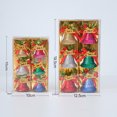 thumbnail image 5 of 6 piezas de plástico de color navideño espolvorear campanas decoraciones para árboles de Navidad 19,5*12,5 cm JAMW Sencillez, 5 of 5