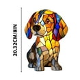 thumbnail image 4 of Comefolife Dog Stained Art Ornament, Acrylic Dog Series Art Stained Glass Window Hanging, Colorful Sun Catchers Gifts Wall Art Suncatcher Decor Gift for Home Office Decoration (Beagle), 4 of 9