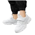 thumbnail image 5 of WUANDIXFA Kids Shoes Boys Girls Shoes Kids Tennis Sneakers Athletic Running Walking School Gym Lightweight Footwear for Little/Big Kid Size US 3,White, 5 of 7