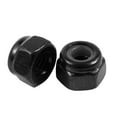 thumbnail image 6 of M2.5x0.45mm Zinc Plated Nylon Insert Hex Lock Nuts Black 50pcs, 6 of 8