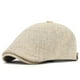 thumbnail image 1 of Sombreros unisex casuales de lino lisos clásicos antiguos que combinan informalmente boinas sombreros de lino para hombres, 1 of 3