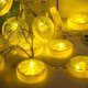 thumbnail image 5 of Cuerda de frutas, naranja, limón, chips, cadena de luces para exteriores, batería de conducción, fruta, intermitente, cadena de luces LED para boda, fiesta, jardín, decoración (amarillo, 10 m, 80 led TUNC Sencillez, 5 of 5