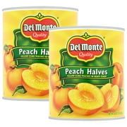 (2 Pack) Del Monte Peach Halves Yellow Cling Peaches In Heavy Syrup, 29 Oz