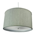 thumbnail image 3 of Home Concept 2 Light 18 Inch Swag Hanging Drum Pendant, Textured Oatmeal, 3 of 4