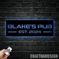 thumbnail image 4 of Craftnamesign Custom Bar Pub Sign Metal Wall Art LED Light, Beer Club Wall Metal Gifts, 4 of 5