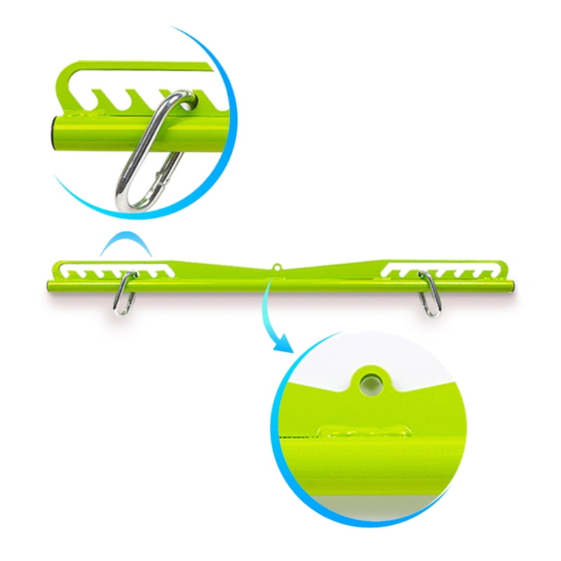 KORIKAHM Multi-Grip LAT Pull Down Bar voor Home Gym Fitness, spreidplaat LAT Pulldown opzetstukken voor trui-systeem kabelmachine, dubbele tot enkele kabelbevestiging oefengreep (meergatenlijst 3