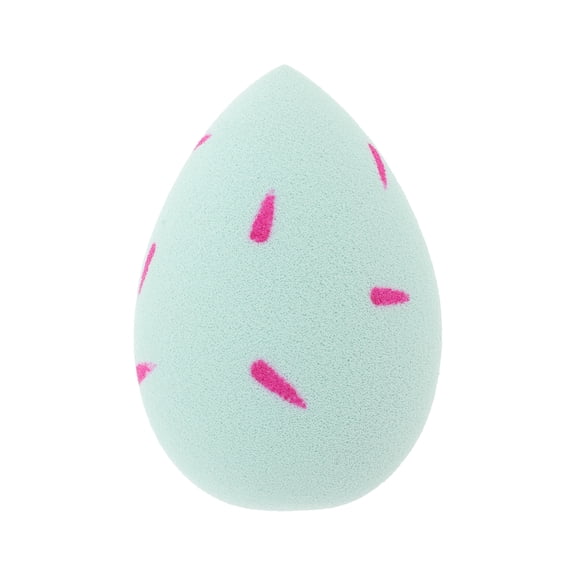 Unique Bargains 1 Pc Willow Leaf Face Makeup Sponge for Bedrooms Blue Hydrophilic Polyurethane