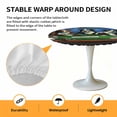thumbnail image 6 of Cartoon Dog Playing Cards Elastic Fitted Round Table Cover Games Waterproof Outdoor Tablecloth for Holiday Party, Picnic, Patio & Dining Fits Tables Up to 45"-54", 6 of 8