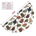 thumbnail image 3 of Lsque Various Turtle Print Christmas Tree Skirt, Tree Skirt with Ties or Velcro, Perfect for Holiday Decorations, Halloween, and New Year-36", 3 of 7