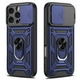 thumbnail image 3 of Elegant Choise Case with Screen Protectors for iPhone 16 Pro Max/16 Pro/16 Plus/16 Heavy Phone Cover with Ring Stand and Slide Camera Lens, Blue, 3 of 15
