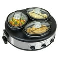 thumbnail image 2 of HomeCraft Triple 1.5 qt 3-Crock Stainless Steel Slow Cooker, 2 of 5