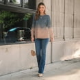 thumbnail image 7 of SUNBS Long Sleeve Shirts for Women Pleated Crewneck Fall Winter Casual Blouses, Sizes S-3XL, 7 of 7