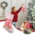 thumbnail image 2 of Christmas Stocking Charm Gift Stocking 18 inch Soft Cozy Faux Fur Classic Knit Christmas Stocking Personalized Xmas Hanging Decoration Home Farmhouse Fireplace Christmas Decor, 2 of 3