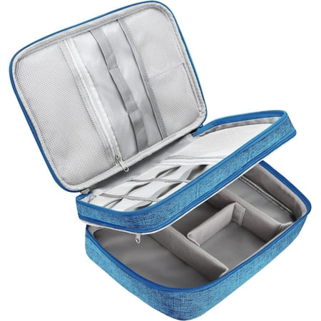 Electronic Organizer Travel Case, CILLA Charger Organizer Cable Organizer Bag Cord Organizer Double Layers Electronics