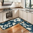 thumbnail image 3 of Kitchen Rugs Sets Of 2,Pioneer Flower Floral Print Pattern Anti Fatigue Kitchen Mat Rugs Non Slip Washable,Decorative Kitchen Floor Mats for Kitchen,Sink,Laundry,17"x47"+17"x47", 3 of 5