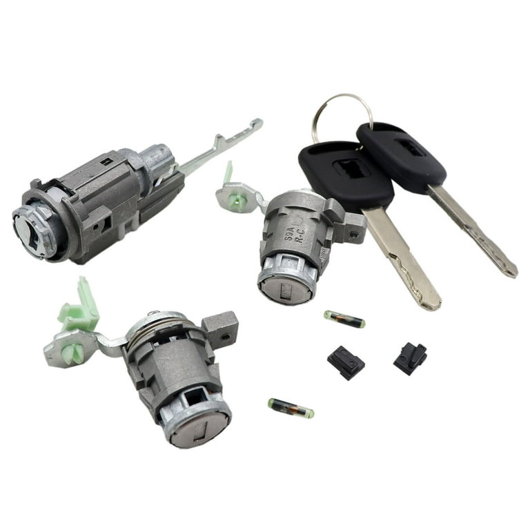 SecosAutoparts Set of 3 Ignition Switch and Door Lock Cylinders