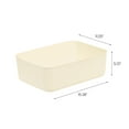 thumbnail image 4 of IRIS Storage bin for craft supplies, personal items, bathroom supplies - off-white 4Pk, 4 of 4