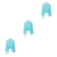 thumbnail image 3 of kurtrusly Cardigans en Chiffon Boho à la Mode pour Femmes Veste Ample Transparente Poncho Bleu 140x53cm 3Ensemble, 3 of 6