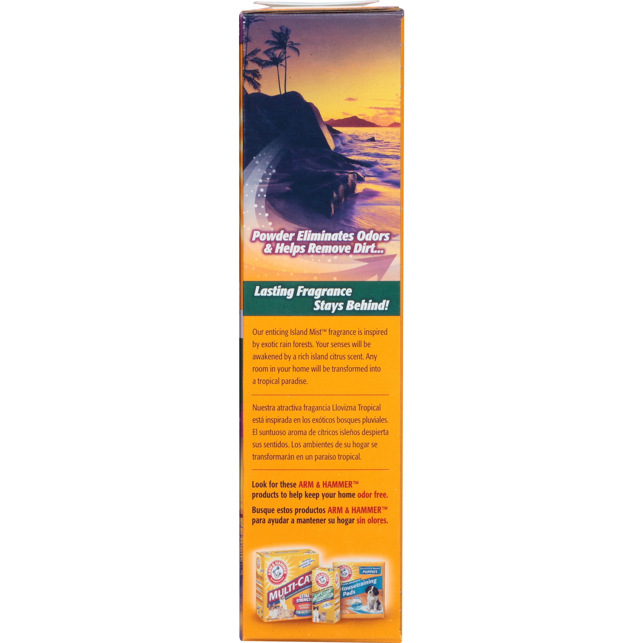 (6 pack) ARM & HAMMER Fresh Scentsations Carpet Odor Eliminator Powder, Island Mist, 30 oz