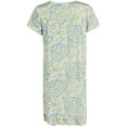 thumbnail image 2 of CTM  Paisley Short Sleeve Duster Sleep Gown (Women's Plus), 2 of 5