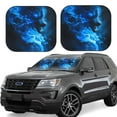 thumbnail image 1 of Wukai Wolf Car Front Windshield Sun Shade,Sun Visor Shield Block Automotive Interior Protector Blocks UV Rays-Small, 1 of 6