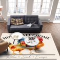 thumbnail image 4 of Area Rugs Indoor Non-Slip Rectangle Rug 2x3 Ft Farmhouse Retro Home Sweet Home Watercolor Rooster Rug Rubber Backing Floor Mats Non Shedding Home Decor Carpet for Entryway Living Room, 4 of 8