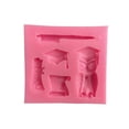 thumbnail image 2 of Agiferg Graduation Season Modeling Silicone Graduation Cap Celebration Cake Decoration, 2 of 2