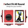 thumbnail image 4 of Dteck iPad 8th/7th Generation Case, iPad 10.2 Case 2020/2019, [Shockproof] Full Body Protective Case with Soft HD Screen Protector, Rotatable Kickstand & Hand Strap, Shoulder Strap, Red, 4 of 6