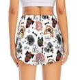 thumbnail image 4 of Uemuo Hip Hop Dog Pattern Women's Athletic Shorts High Waisted Running Shorts with Liner Pockets Gym Elastic Workout Shorts-Medium, 4 of 9