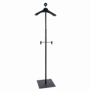 Econoco MAUF1-MAB Mens Floor Standing Costumer with Hanger, Black - Matte