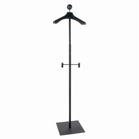 Econoco MAUF1-MAB Mens Floor Standing Costumer with Hanger, Black - Matte